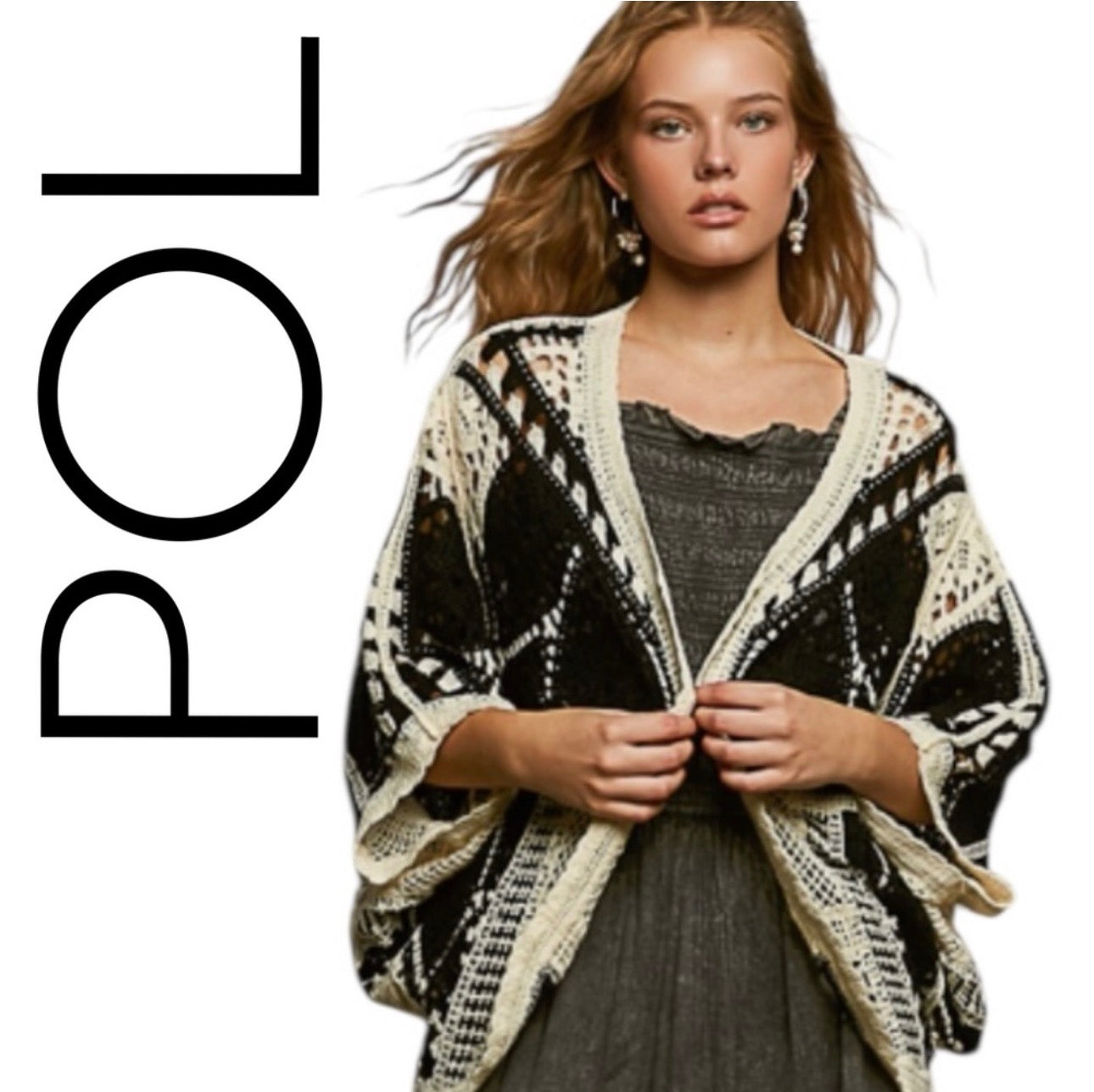 POL Crocheted Shrug