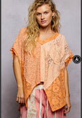 🍊 POL Lace Top