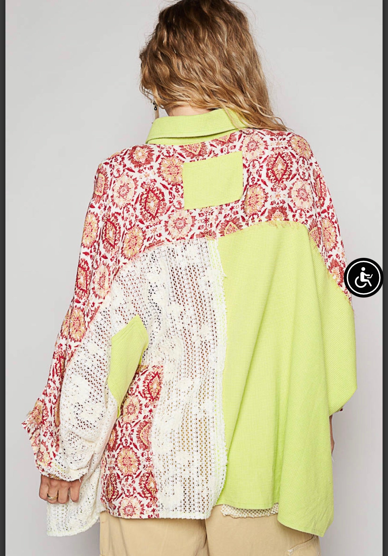 🍋‍🟩 POL Lime Summer Blouse