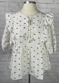 UMGEE Bow Peplum Top