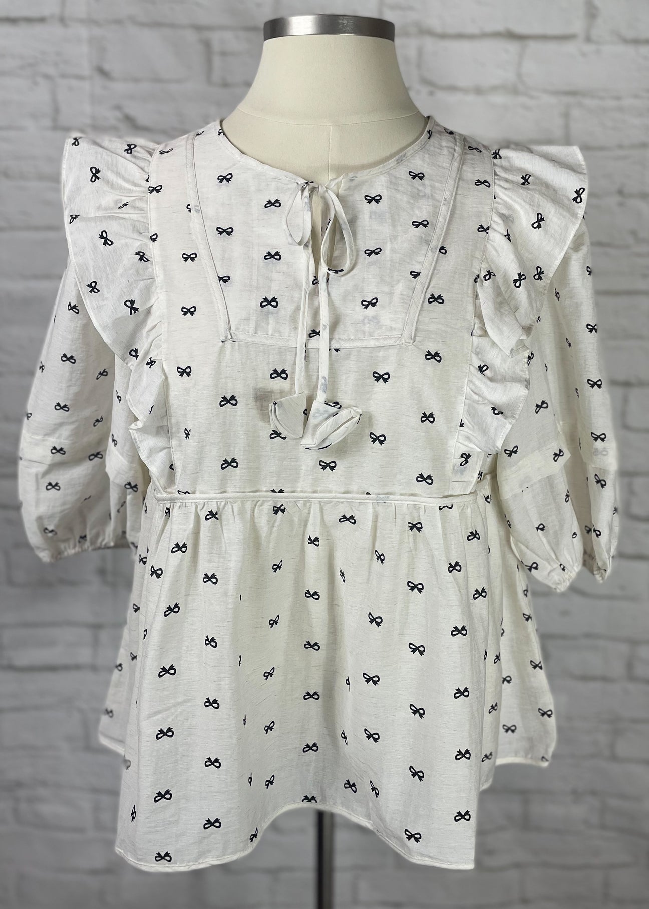 UMGEE Bow Peplum Top