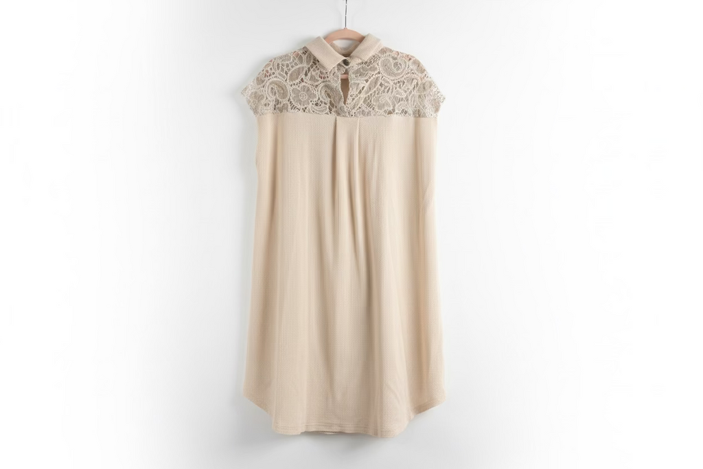 POL New-To-You Cream Lace Dress