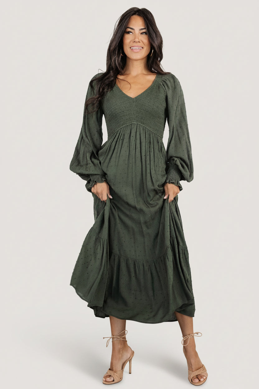 Baltic Born New-To-You Smocked Swiss Dot Dress