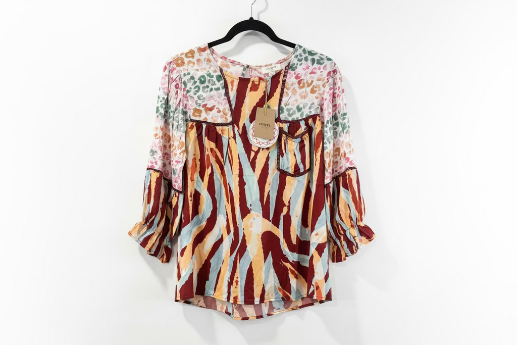 UMGEE RED SPRING BLOUSE