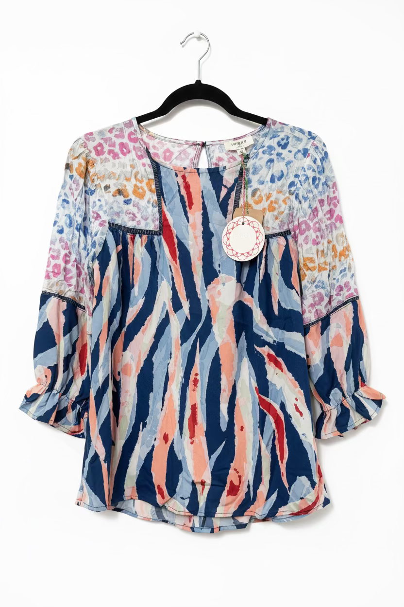 UMGEE BLUE SPRING BLOUSE