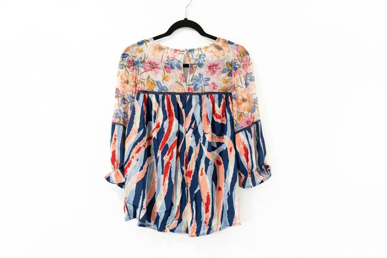 UMGEE BLUE SPRING BLOUSE