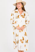 UMGEE CREAM CHEETAH DRESS