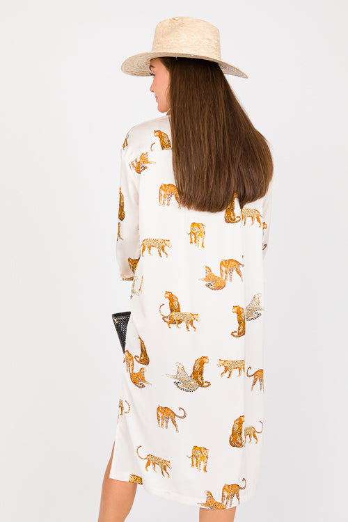 UMGEE CREAM CHEETAH DRESS
