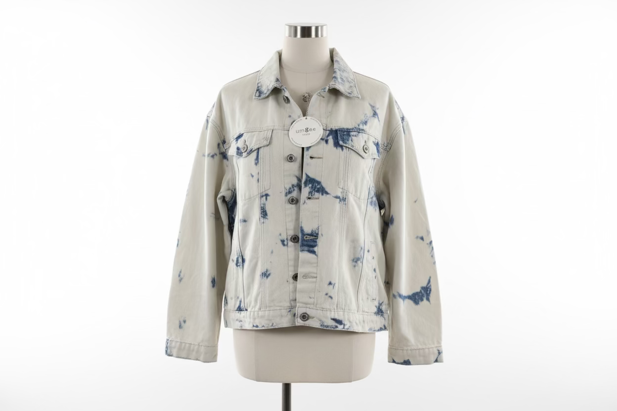 Umgee Oversized Bleach Denim Jacket