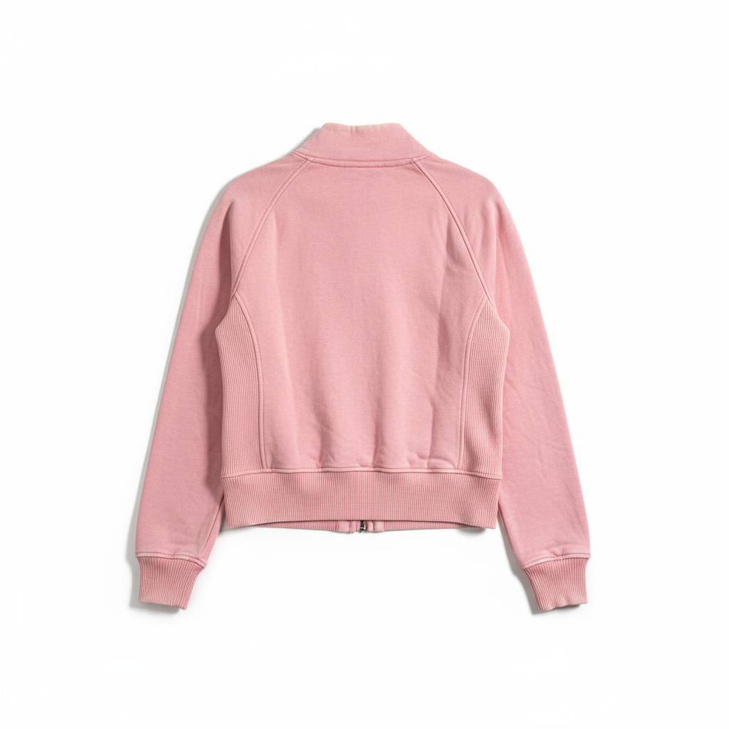 Pink Jacket Back View White Background