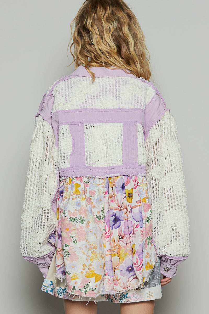 POL Lavender Shacket