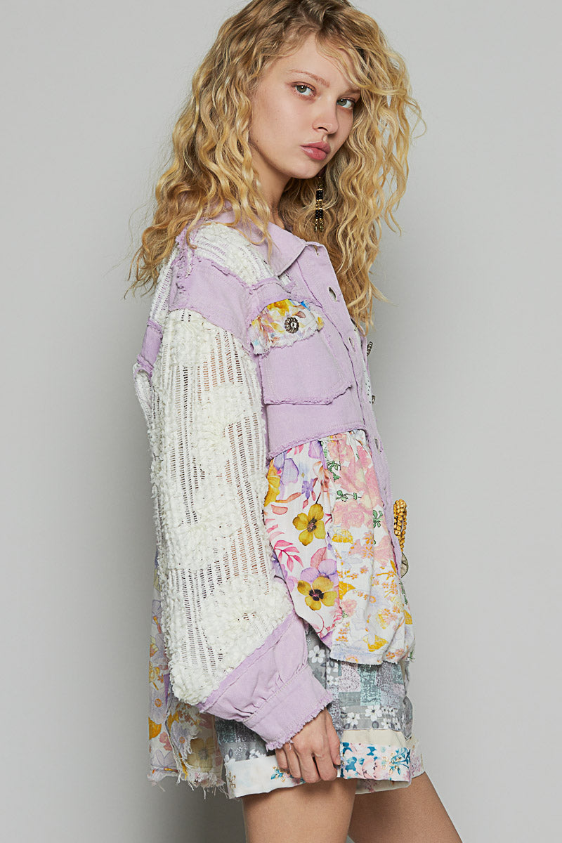 POL Lavender Shacket